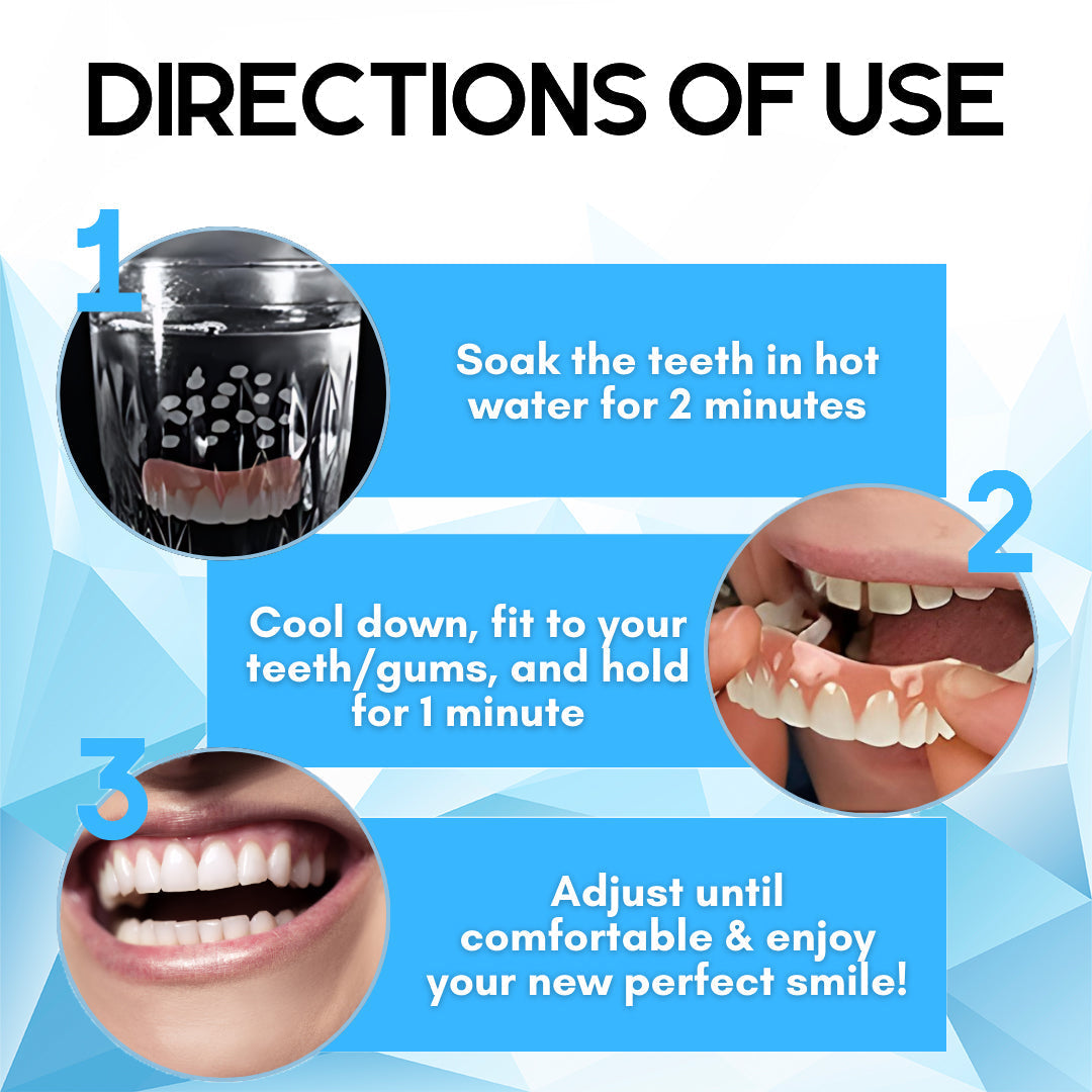 🦷🦷Hermsa™ Denture Silicone Liner Set (Top & Bottom Teeth)😃Confidantiy smile with Reazeal😃