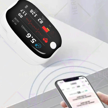 【OFFICIAL STORE】HERMSA High-Precision Multi-Purpose Non-Invasive Medical Device(For Blood Glucose, Blood Oxygen, and Blood Pressure Monitoring)[99.9% Accuracy]
