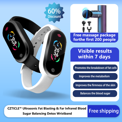CZTICLE™ Ultrasonic Fat Blasting & Far Infrared Blood Sugar Balancing Detox Wristband(👨‍⚕️Recommended by PlasticSurgeons)
