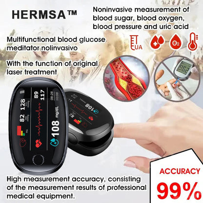 【OFFICIAL STORE】HERMSA™ Non-Invasive Blood Glucose Meter[99.9% Accuracy]