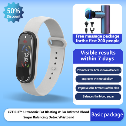 CZTICLE™ Ultrasonic Fat Blasting & Far Infrared Blood Sugar Balancing Detox Wristband(👨‍⚕️Recommended by PlasticSurgeons)