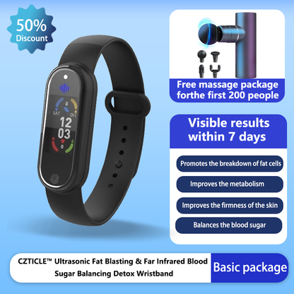 CZTICLE™ Ultrasonic Fat Blasting & Far Infrared Blood Sugar Balancing Detox Wristband(👨‍⚕️Recommended by PlasticSurgeons)