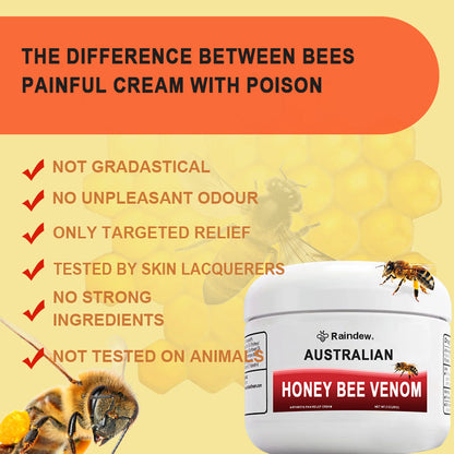 🔥Free Shipping🔥Raindew® Australian Honey Bee Venom Pain & Bone Healing Cream ⏰Limited time discount Last 30 minutes⏰