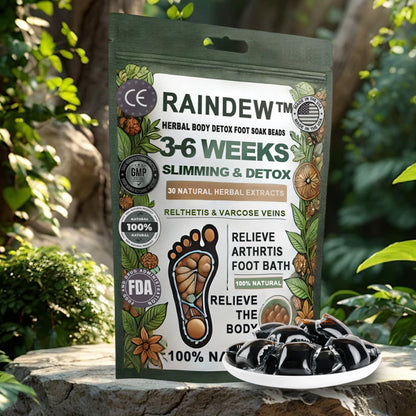 Raindew™ Herbal Body Detox Foot Soak Beads🦵👩‍⚕️(𝐋𝐀𝐍𝐀 𝐂𝐞𝐫𝐭𝐢𝐟𝐢𝐜𝐚𝐭𝐢𝐨𝐧,𝗟𝘆𝗺𝗽𝗵𝗮𝘁𝗶𝗰 𝗔𝘀𝘀𝗼𝗰𝗶𝗮𝘁𝗶𝗼𝗻 𝗼𝗳 𝗔𝗺𝗲𝗿𝗶𝗰𝗮)