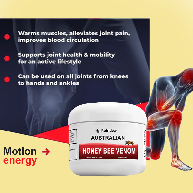 🔥Free Shipping🔥Raindew® Australian Honey Bee Venom Pain & Bone Healing Cream ⏰Limited time discount Last 30 minutes⏰