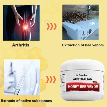 🔥Free Shipping🔥Raindew® Australian Honey Bee Venom Pain & Bone Healing Cream ⏰Limited time discount Last 30 minutes⏰